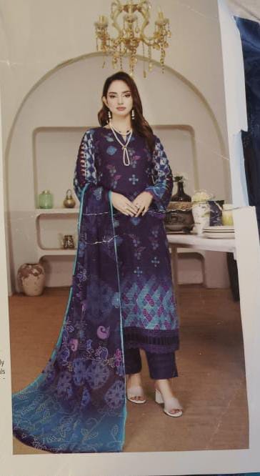 Aalaya 3 Piece Lawn Collection Lawn Dupata and Pure Dupata – Premium Style with Comfort