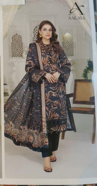 Aalaya 3 Piece Lawn Collection Lawn Dupata and Pure Dupata – Premium Style with Comfort