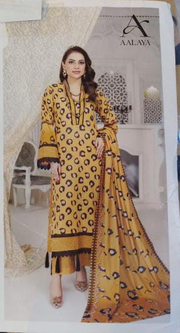 Aalaya 3 Piece Lawn Collection Lawn Dupata and Pure Dupata – Premium Style with Comfort