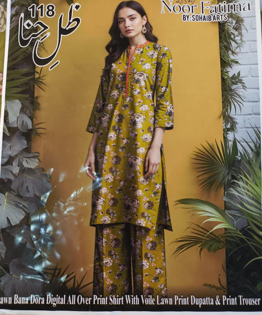 Noor fatima brand 2 piece Bana Dora Lawn