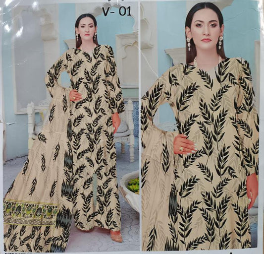 Alfala Linen 3 Piece Unstitch Suit