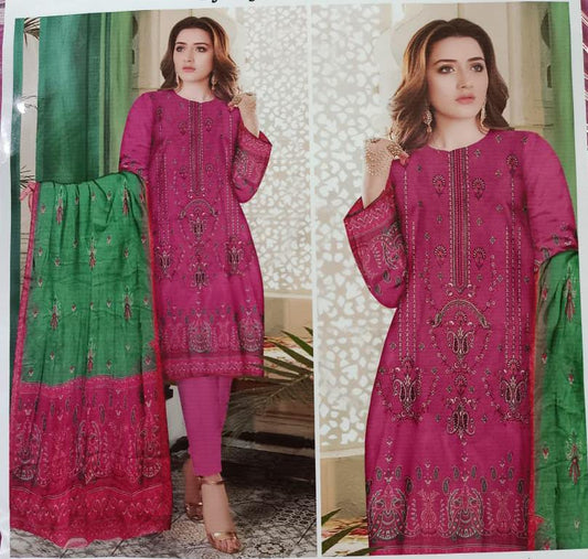 Luxury Rang Bhari Complete Unstitch Suit Lawn
