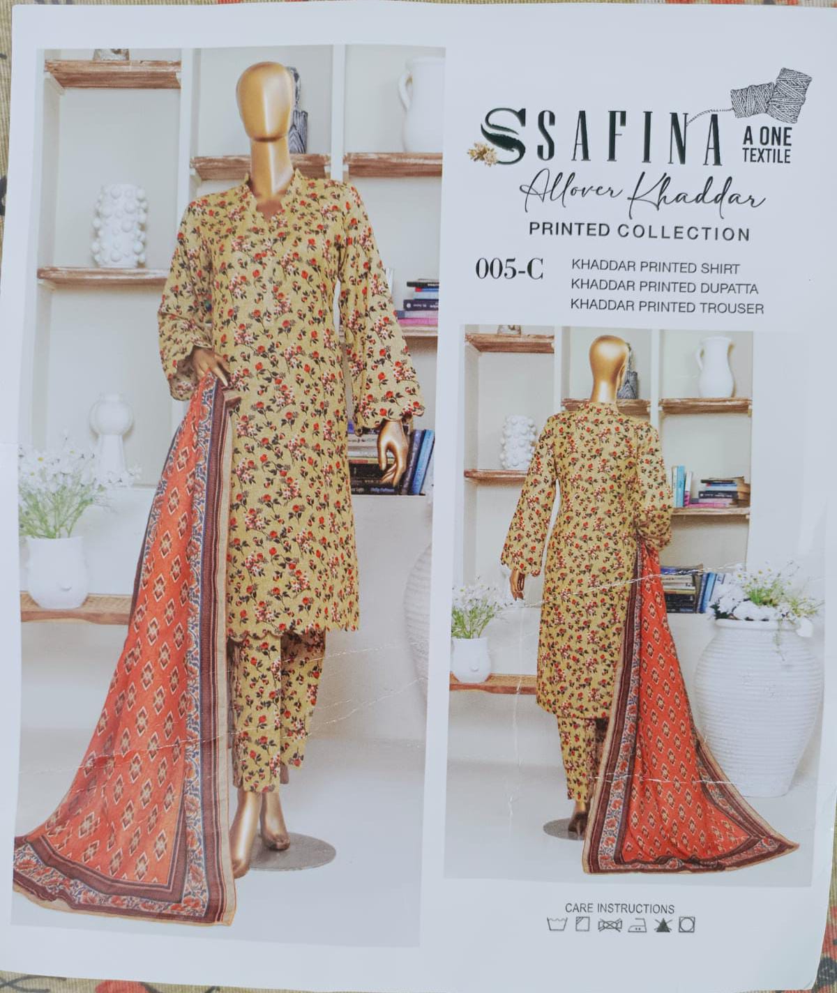 Safina 3 Piece Khaddar Collection – Warmth Meets Elegance