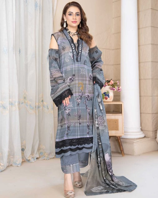 Aalaya 3 Piece Lawn Collection Lawn Dupata and Pure Dupata – Premium Style with Comfort