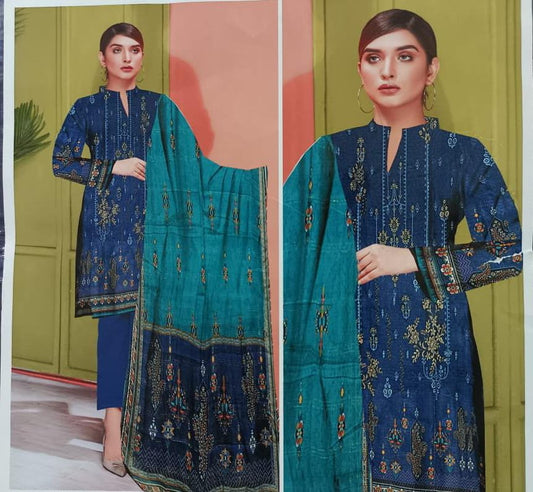 Luxury Rang Bhari Complete Unstitch Suit Lawn