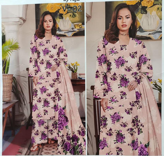 Alfala Linen 3 Piece Unstitch Suit