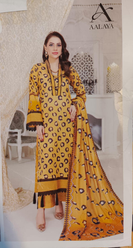 Aalaya 3 Piece Lawn Collection Lawn Dupata and Pure Dupata – Premium Style with Comfort