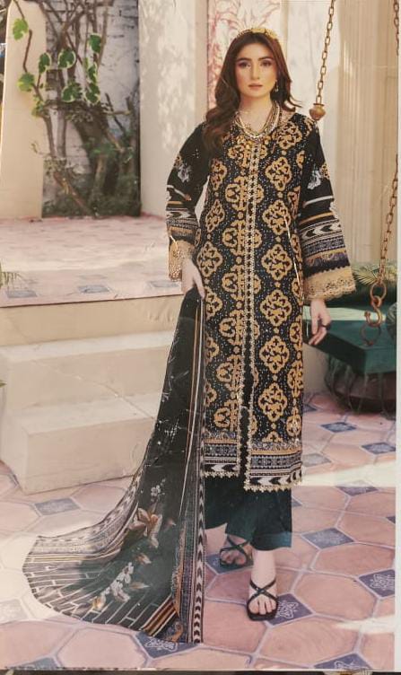 Aalaya 3 Piece Lawn Collection Lawn Dupata and Pure Dupata – Premium Style with Comfort