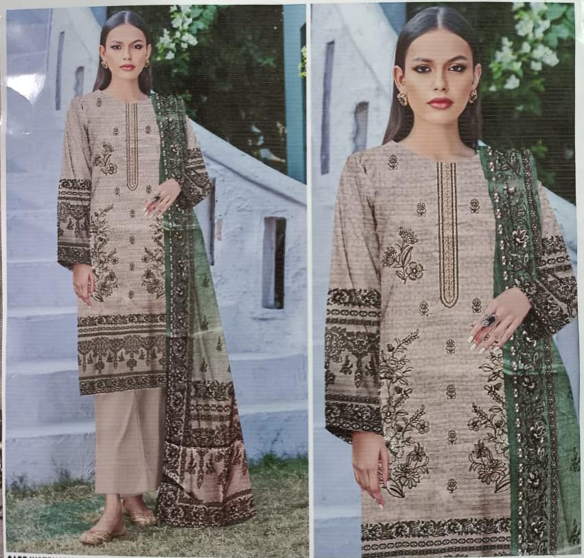Luxury Rang Bhari Complete Unstitch Suit Lawn
