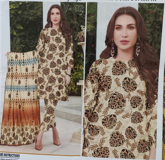 Alfala Linen 3 Piece Unstitch Suit