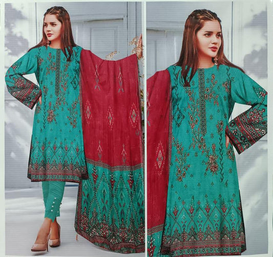 Luxury Rang Bhari Complete Unstitch Suit Lawn