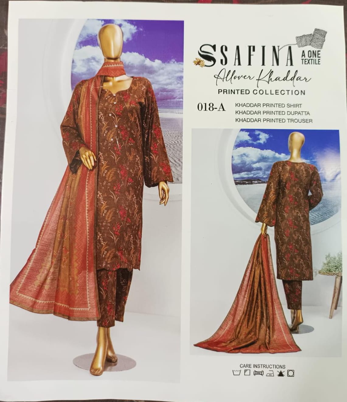 Safina 3 Piece Khaddar Collection – Warmth Meets Elegance